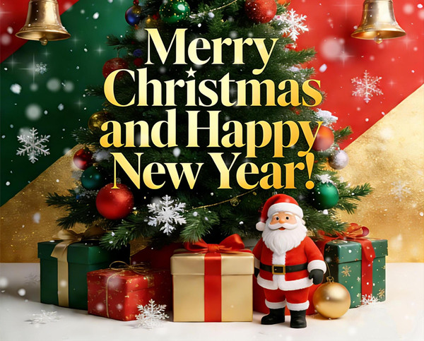 Sviatočné pozdravy: Veselé Vianoce a šťastný nový rok!